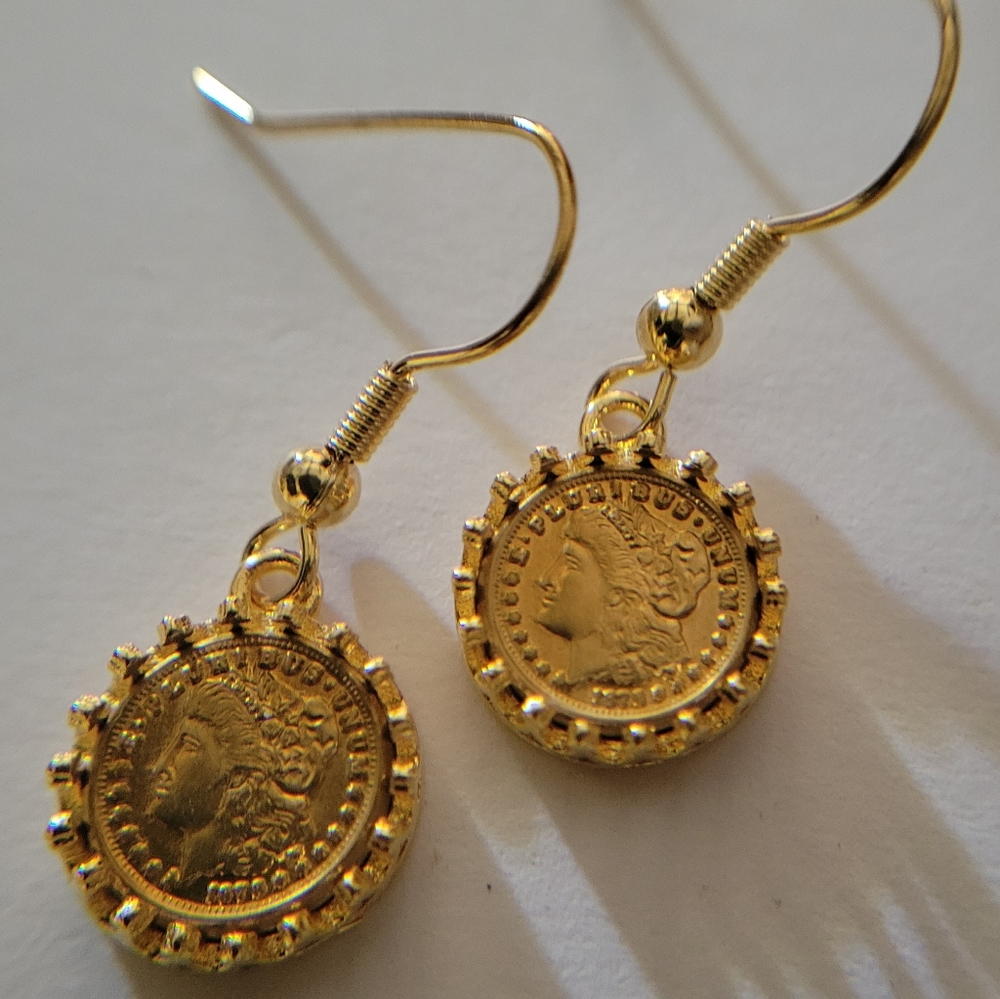 Morgan Earrings w/ Eagle back, Elegant and Sophisticated